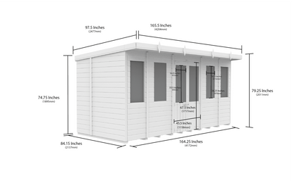 Elmstead Pent Summerhouse Dimensional Drawings