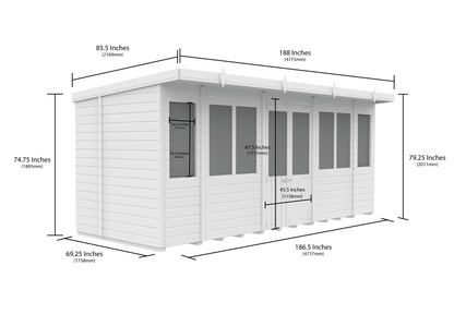 Elmstead Pent Summerhouse Dimensional Drawings