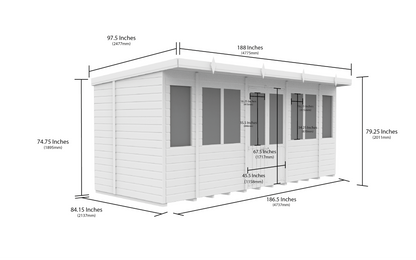 Elmstead Pent Summerhouse Dimensional Drawings