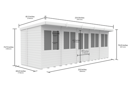 Elmstead Pent Summerhouse Dimensional Drawings