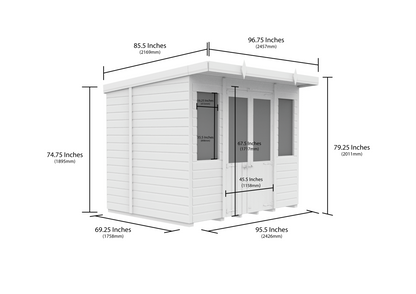 Elmstead Pent Summerhouse Dimensional Drawings