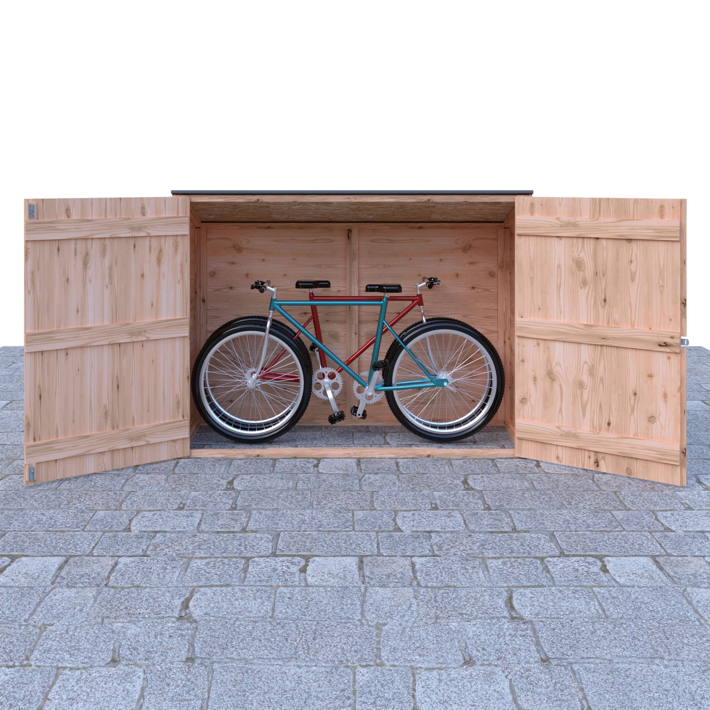 Shire Shiplap Bike Storage Pent Roof without floor 6'x3'