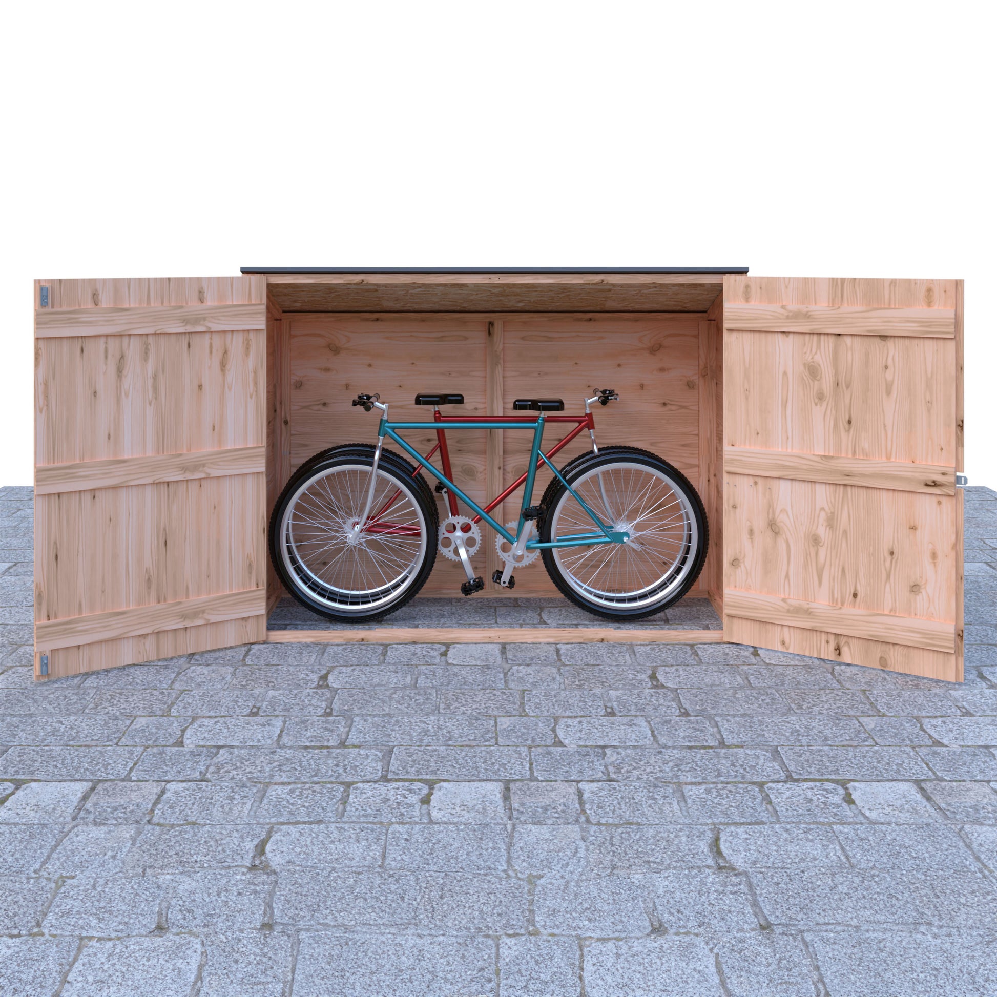 Shire Shiplap Bike Storage Pent Roof without floor 6'x3'