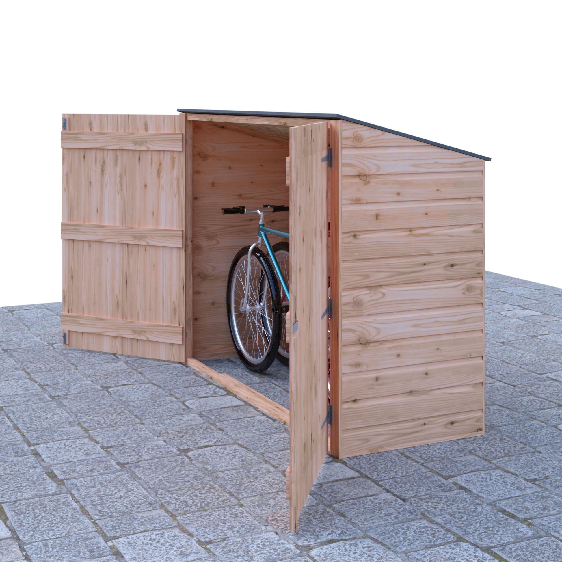 Shire Shiplap Bike Storage Pent Roof without floor 6'x3'