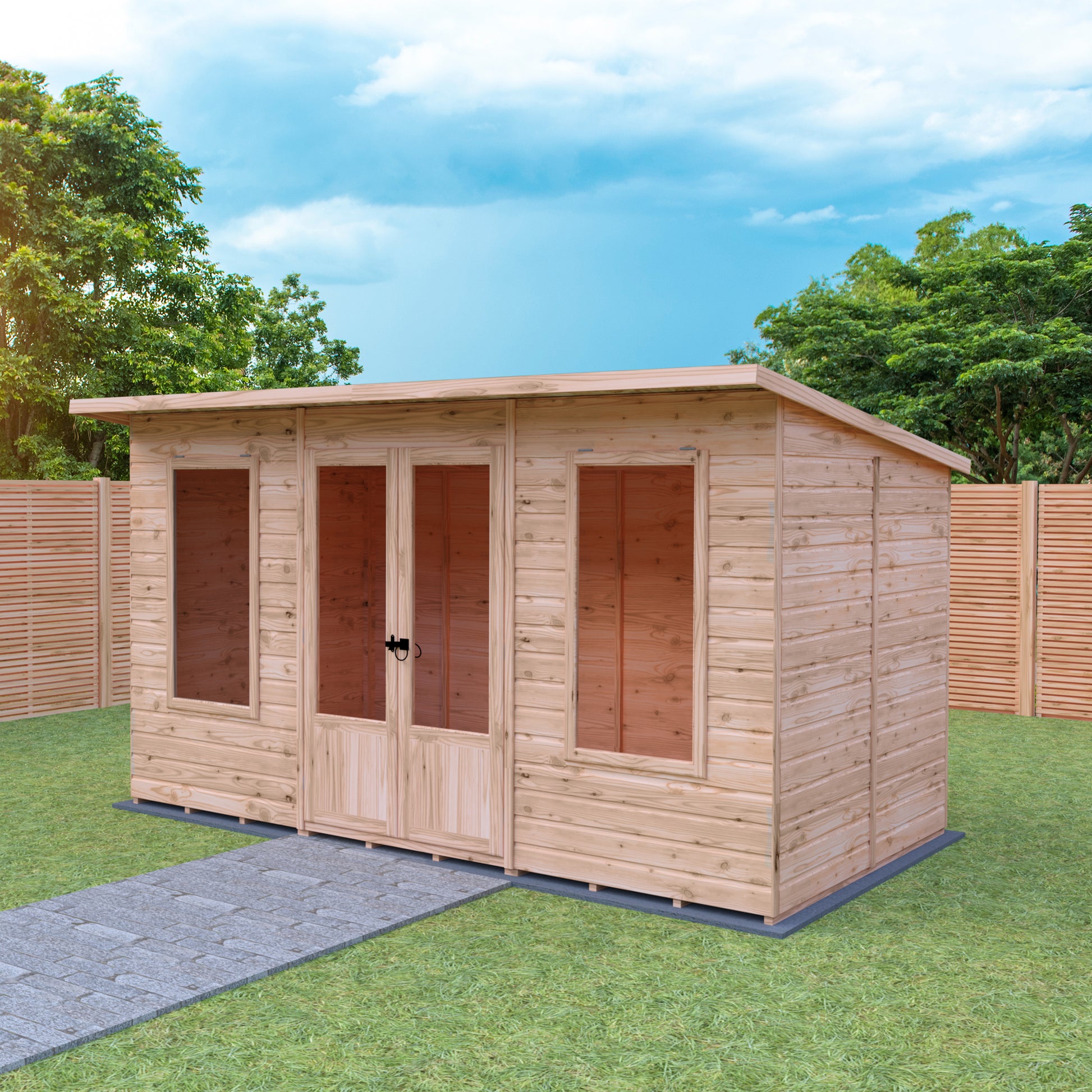 Shire Peony Pent Summerhouse 12x6