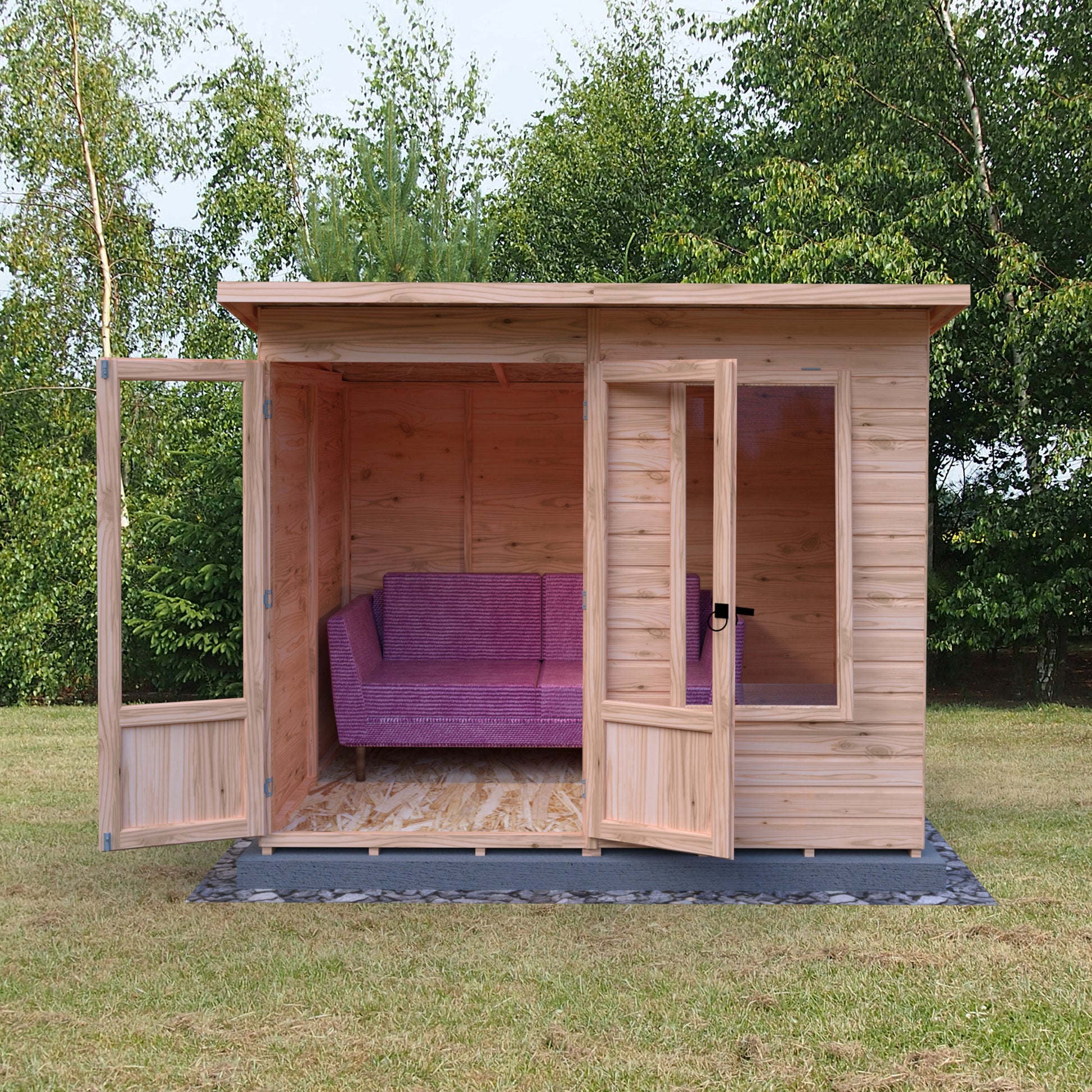 Shire Peony Pent Summerhouse 8x6