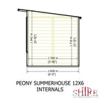 Shire Peony Pent Summerhouse 12x6