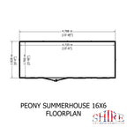 Shire Peony Pent Summerhouse 16x6