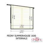 Shire Peony Pent Summerhouse 16x6