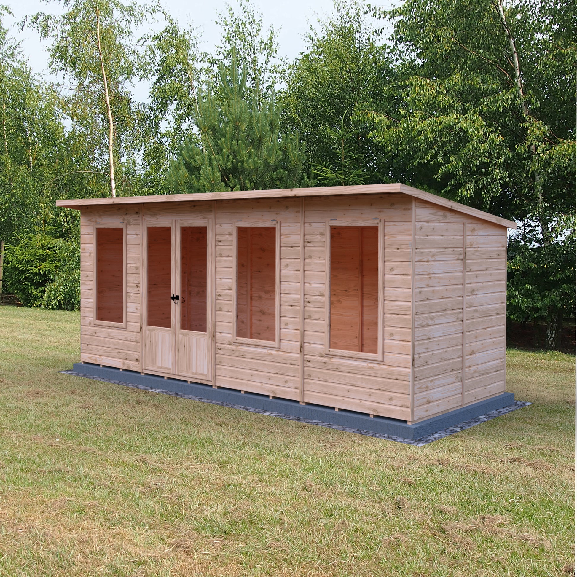 Shire Peony Pent Summerhouse 16x6