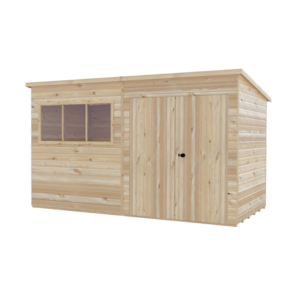 Shire Ranger Pent Premium Shiplap Garden Shed 12x6