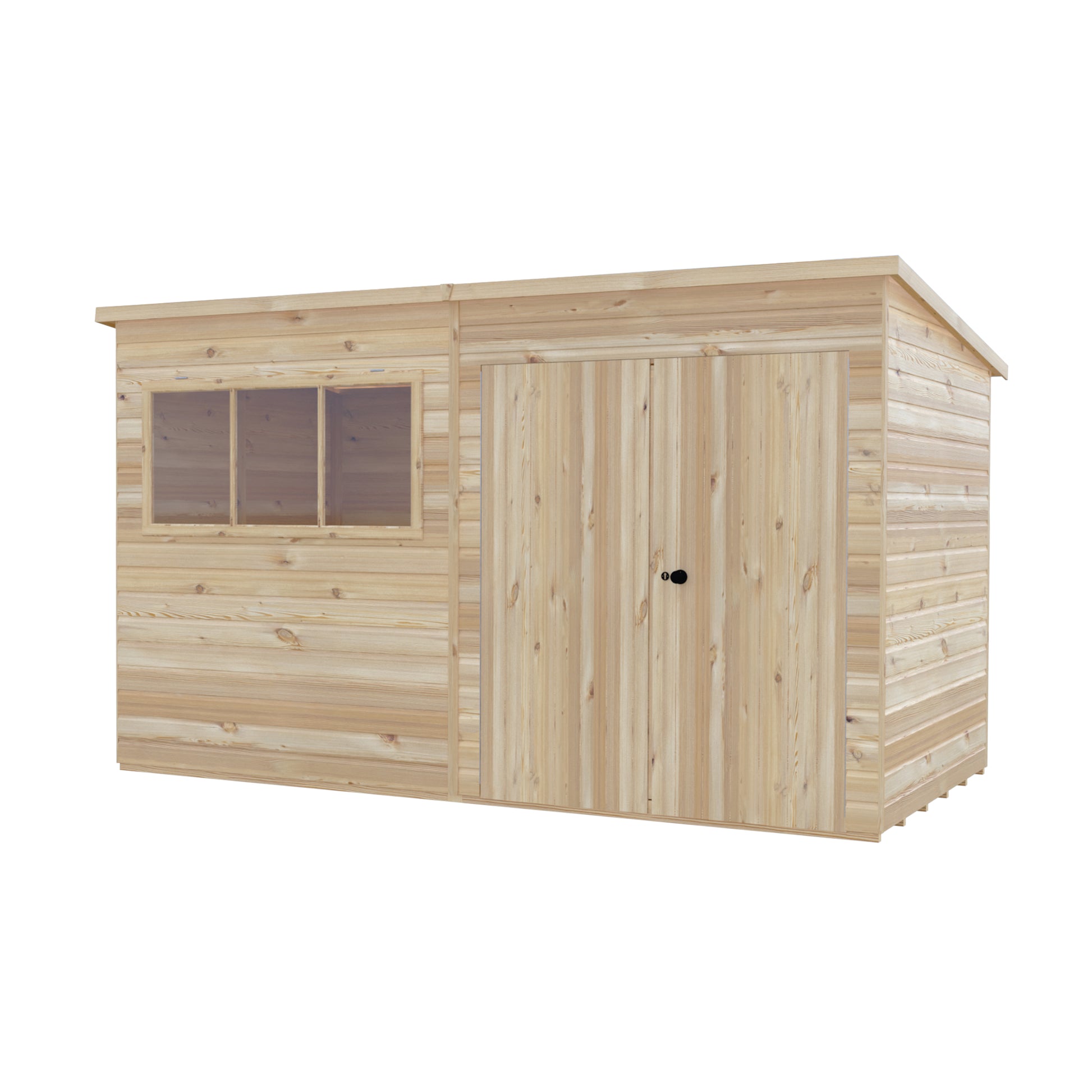 Shire Ranger Pent Premium Shiplap Garden Shed 12x6