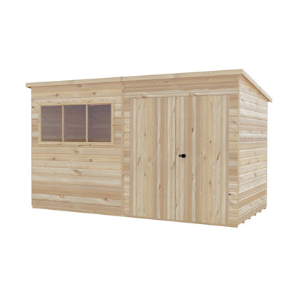 Shire Ranger Pent Premium Shiplap Garden Shed 12x6
