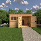 Shire Ranger Pent Premium Shiplap Garden Shed 12x8