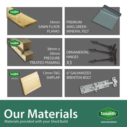 Elmstead Pent Summerhouse Material Features
