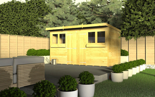 Elmstead Pent Summer Shed Lifestyle Image