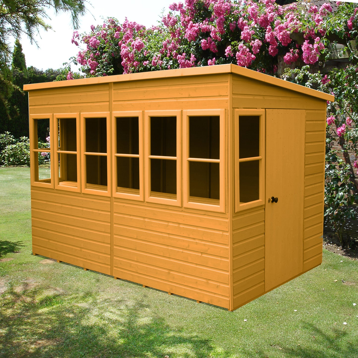 Shire Sun Pent Shiplap Potting Shed 10x6
