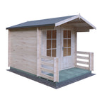 Shire Maulden 19mm Log Cabin With Veranda 8x8