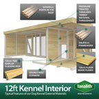Elmstead Dog Kennel Internal Features