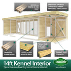 Elmstead Dog Kennel Internal Features