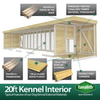 Elmstead Dog Kennel Internal Features