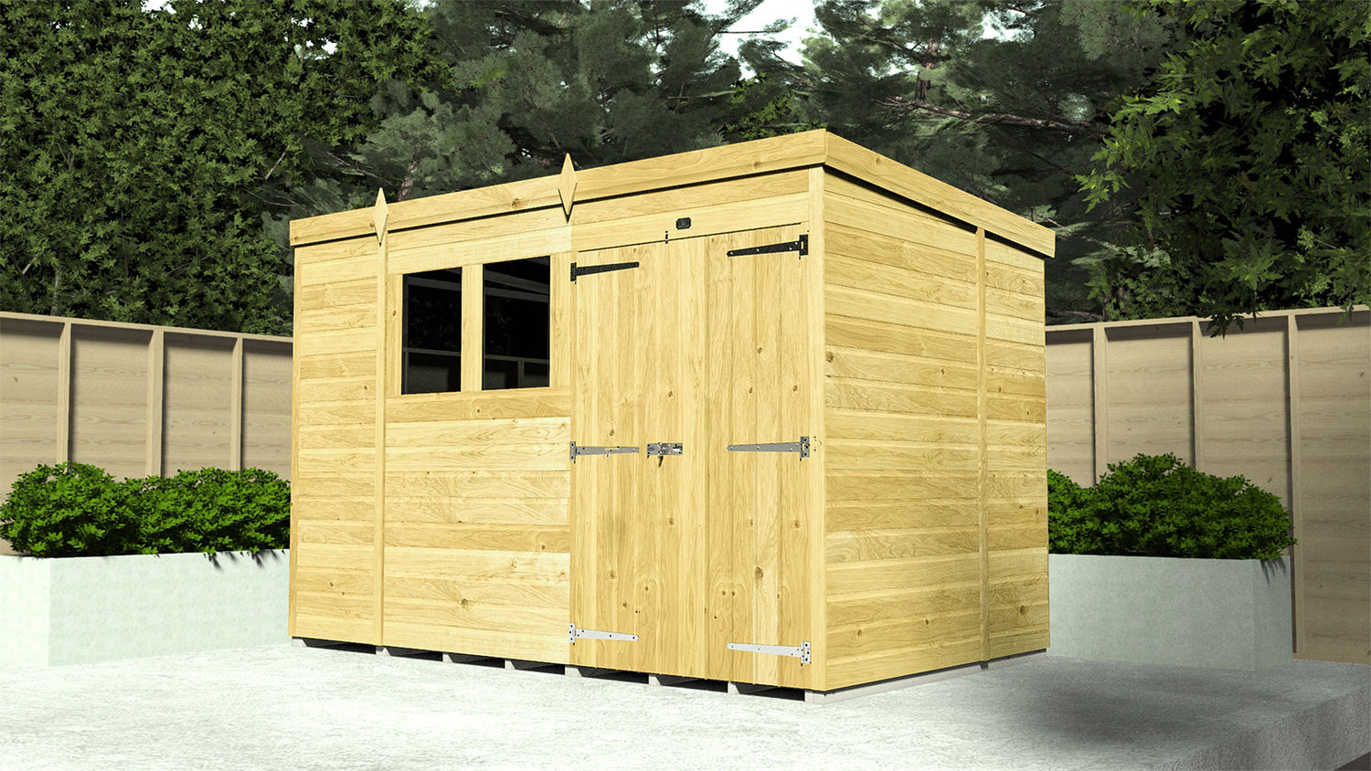 Elmstead Pent Garden Shed Lifestyle
