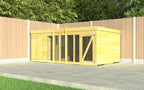 Elmstead Dog Kennel with Mesh Lifestyle Image