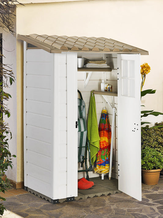 Shire Tuscany Evo PVC Plastic Garden Shed Evo 100