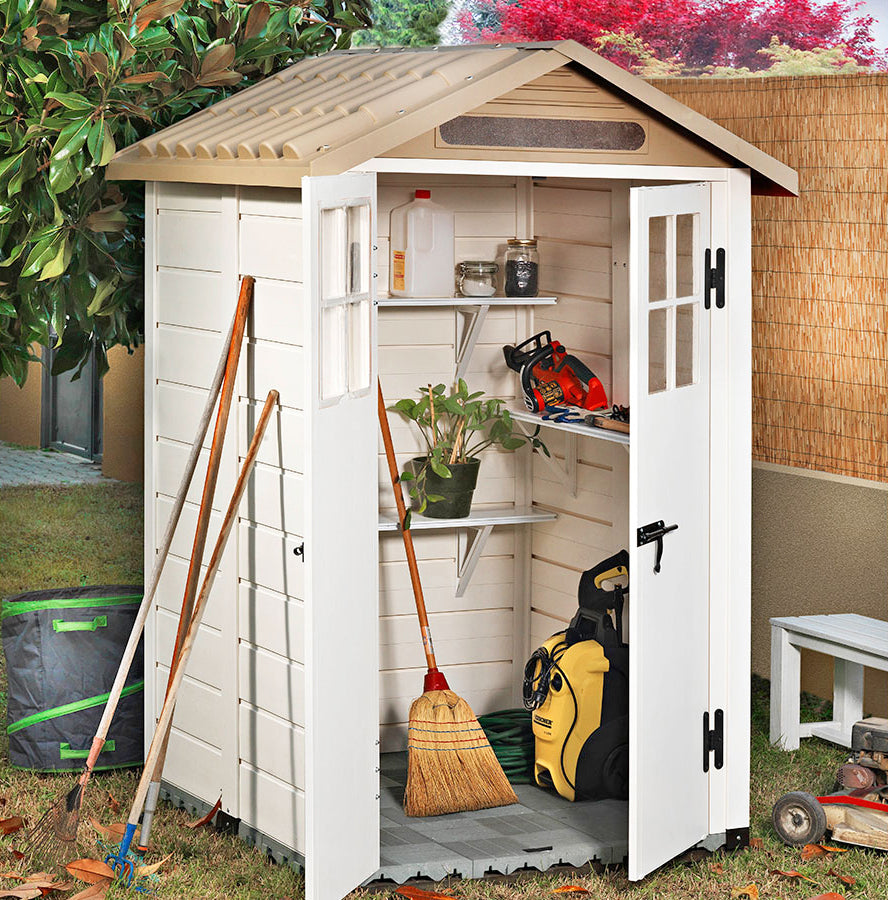 Shire Tuscany Evo PVC Plastic Garden Shed Evo 120