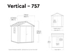 Keter Newton Plus Resin Shed Grey - 15 Year Guarantee