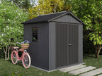 Keter Newton Plus Resin Shed Grey - 15 Year Guarantee