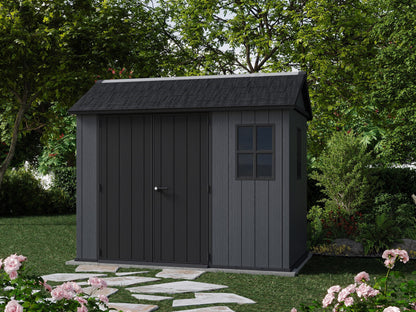 Keter Newton Plus Resin Shed Grey - 15 Year Guarantee